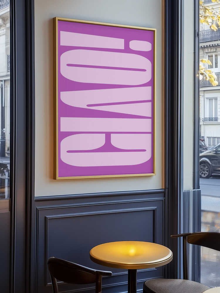 Bold Purple Typework Poster