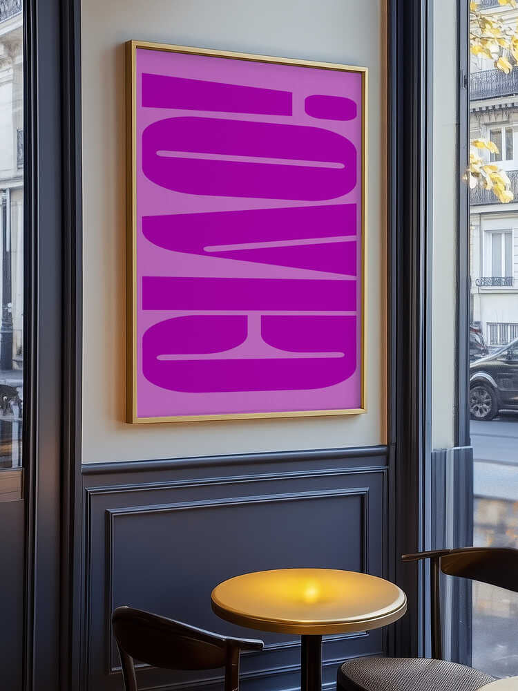 Bold Fuchsia Layers Poster