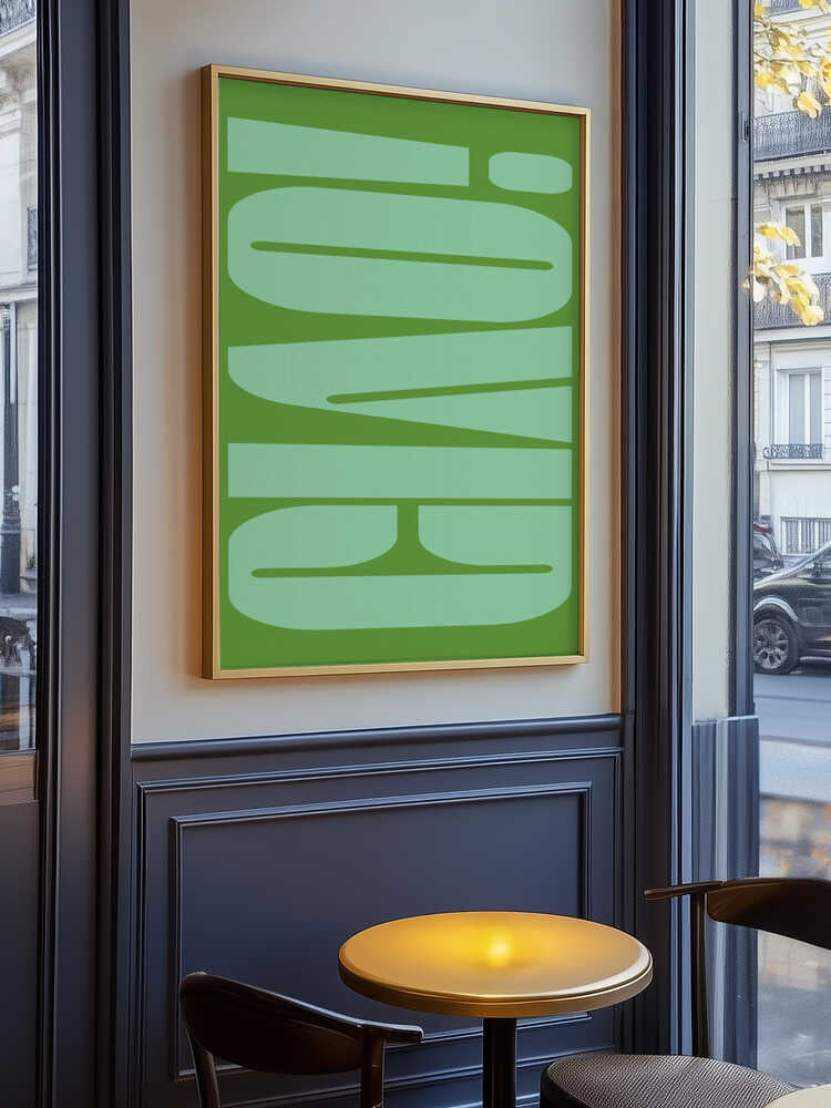 Green Tone Illusion Poster