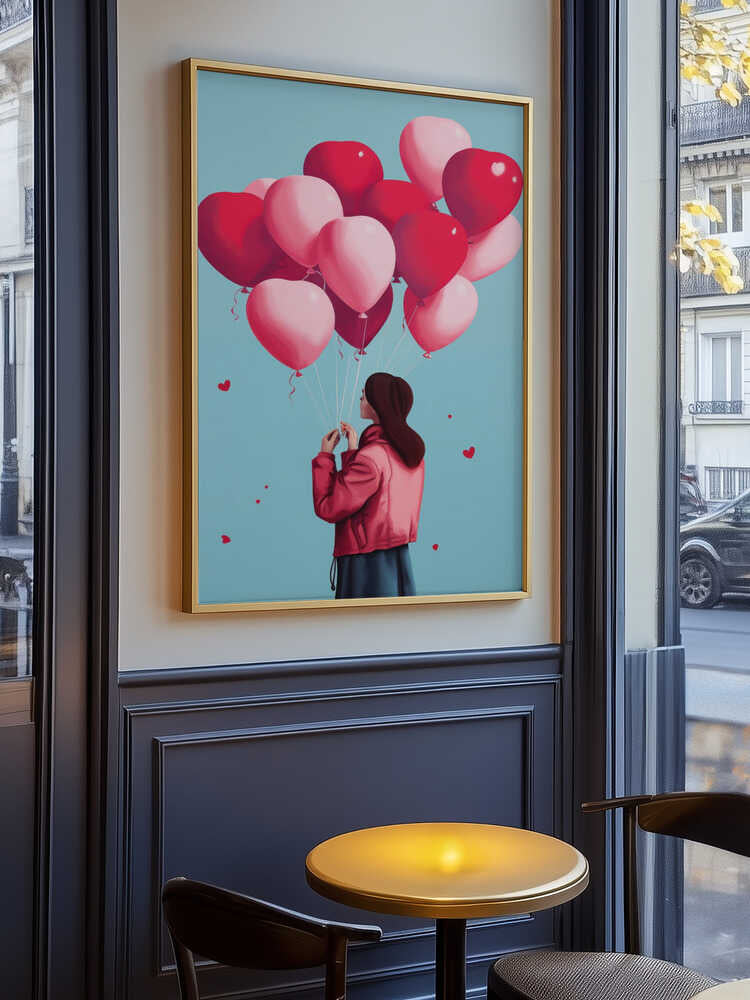 Love Balloons Flight Poster