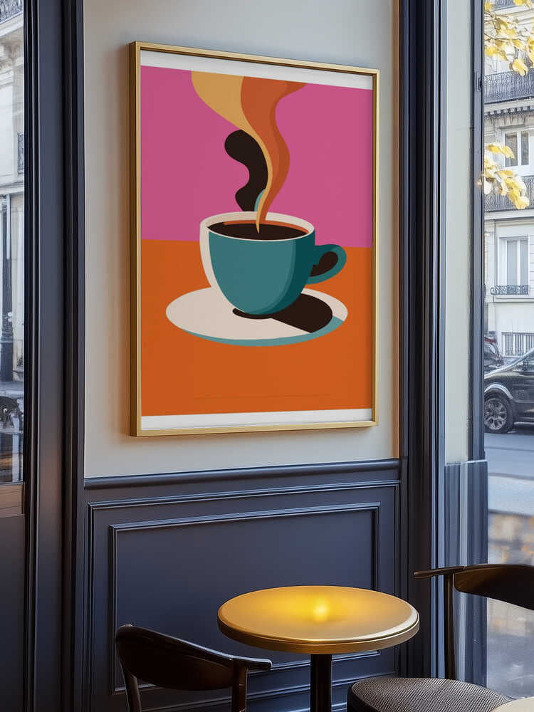 A3 Coffee Steam Pink Final 01 01.png Poster