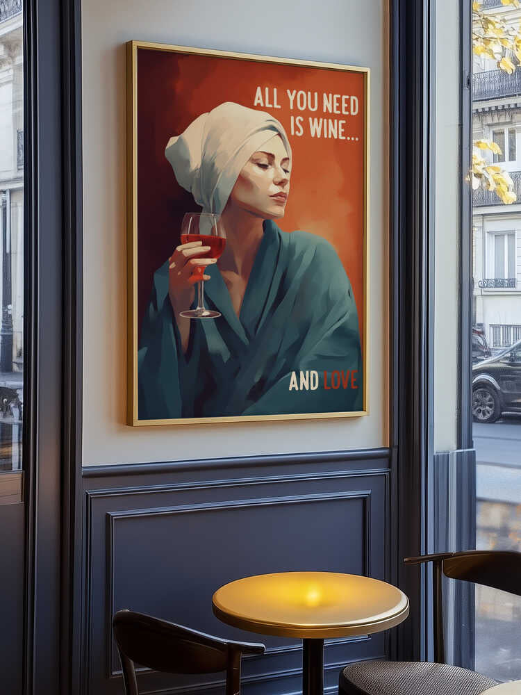 All You Need Is Wine Poster