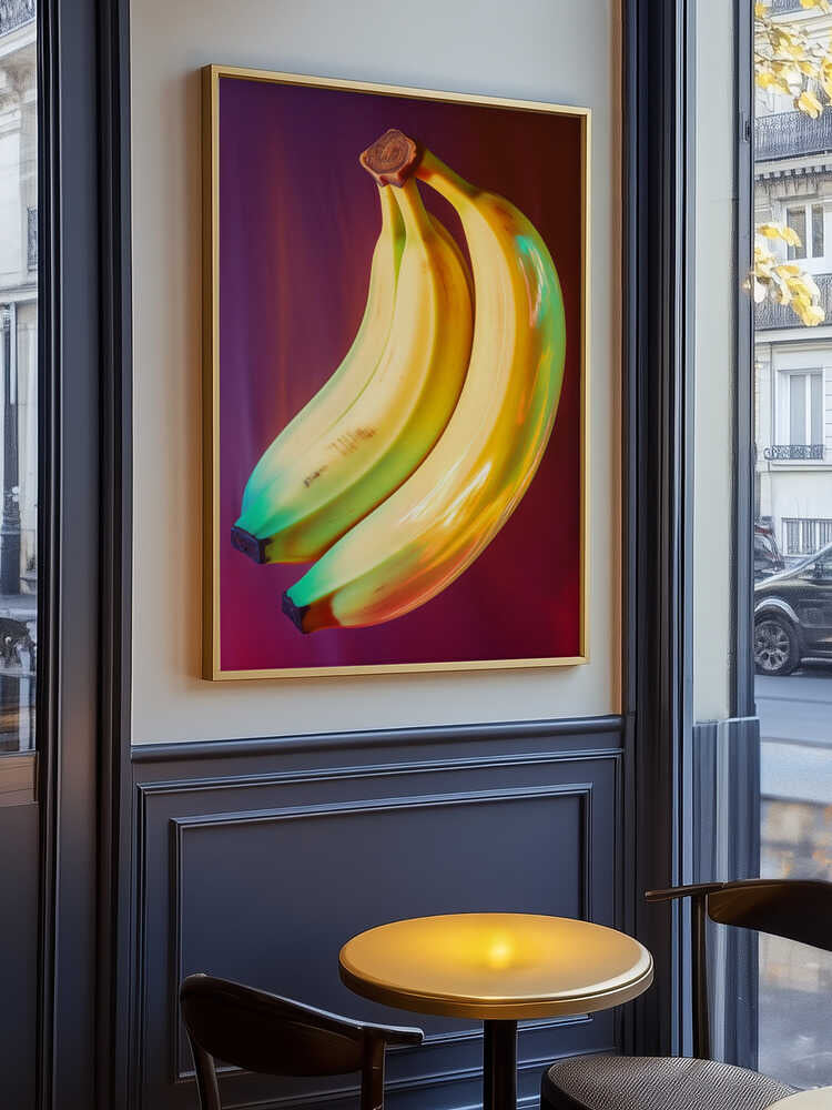 Neon Banana Fusion Poster