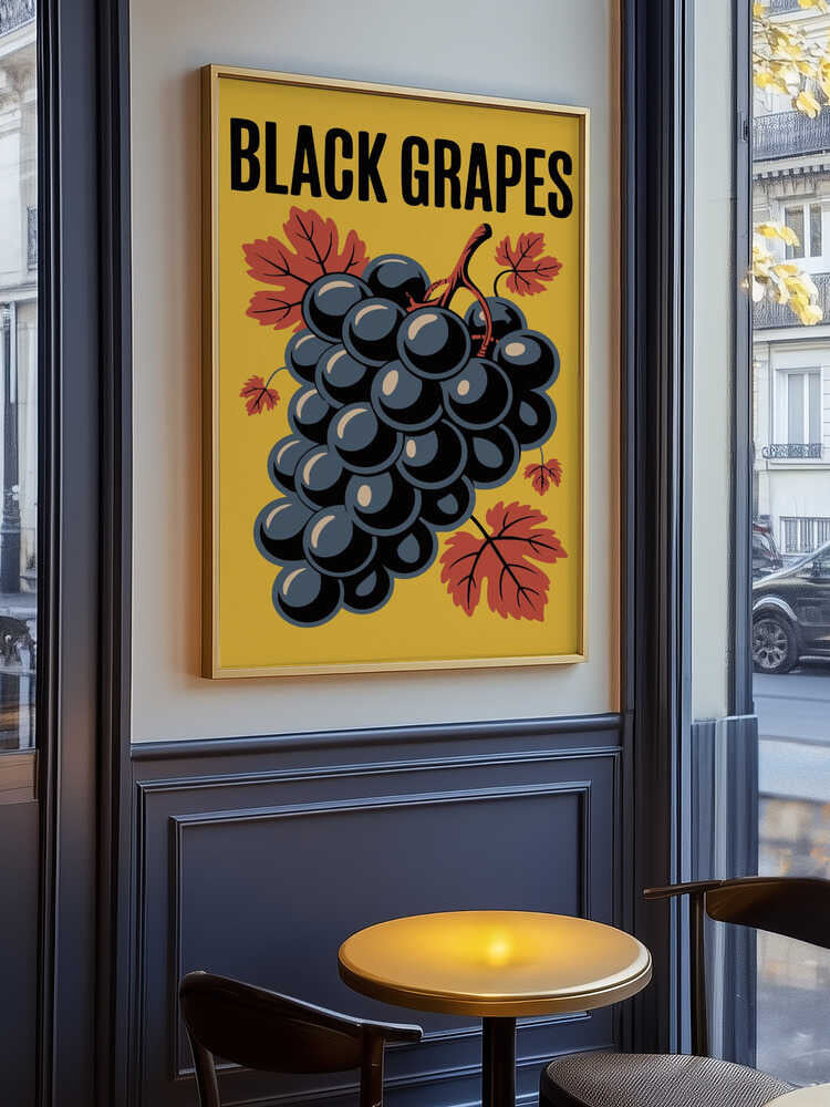 Grapes &amp; Leaves Poster