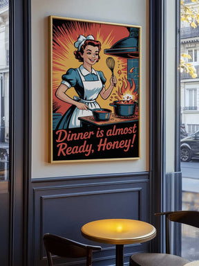 Retro Kitchen Whirl Poster