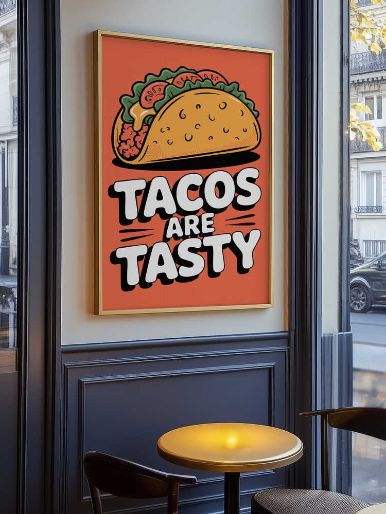 Tasty Taco Delight Poster