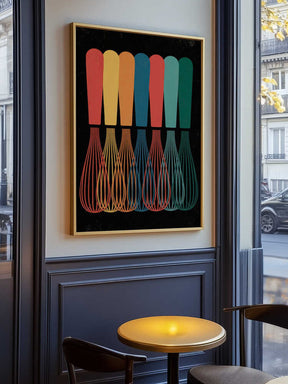 Vibrant Whisks Poster