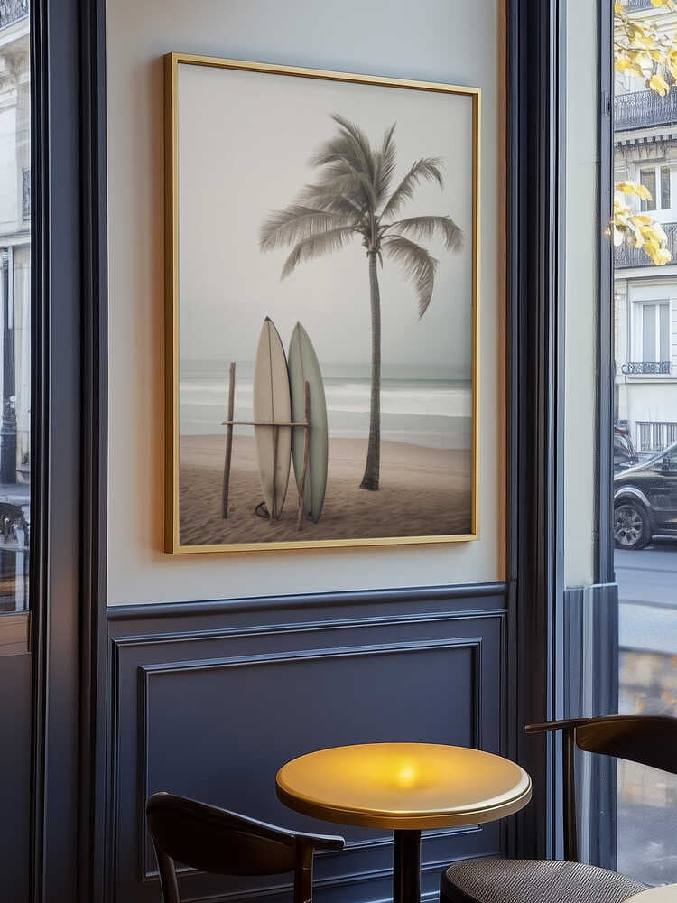 Beach Surfboards Poster
