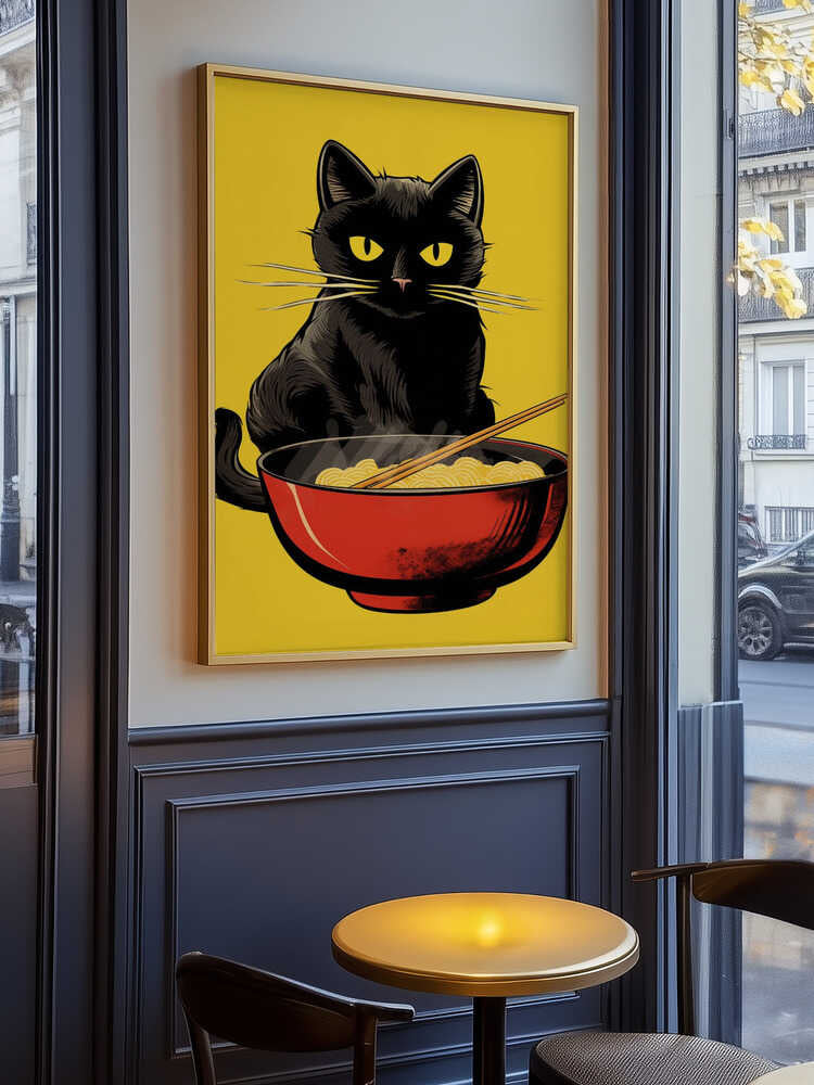 Noodle Cat No 1 Poster