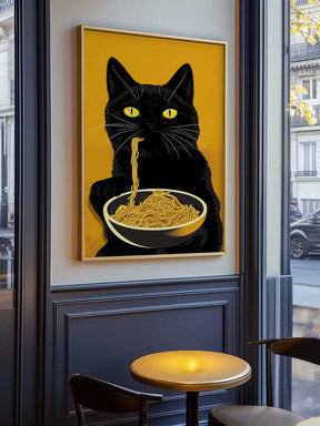 Noodle Cat No 2 Poster