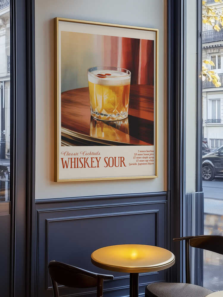 Classic Cocktails - Whiskey Sour Poster