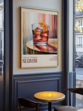 Classic Cocktails - Negroni Poster