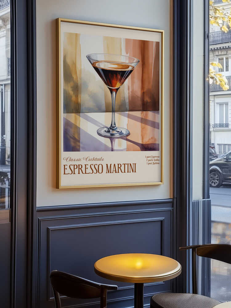 Classic Cocktails - Espresso Martini Poster