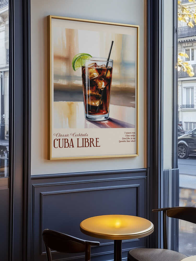 Classic Cocktails - Cuba Libre Poster