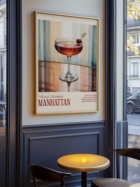 Classic Cocktails - Manhattan Poster