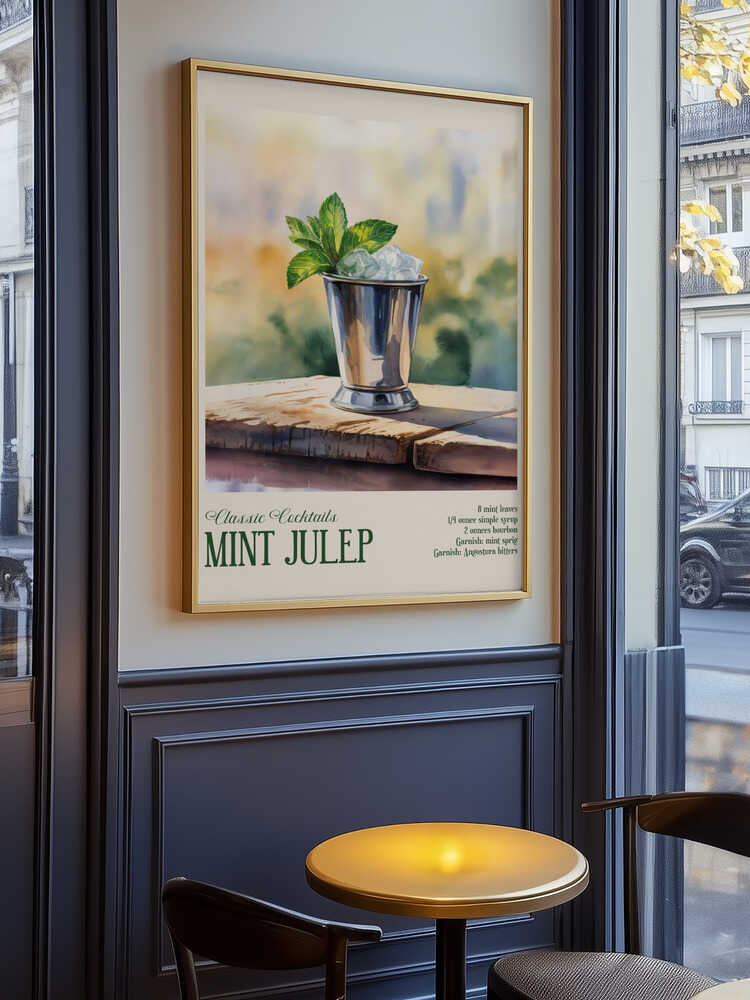 Classic Cocktails - Mint Julep Poster
