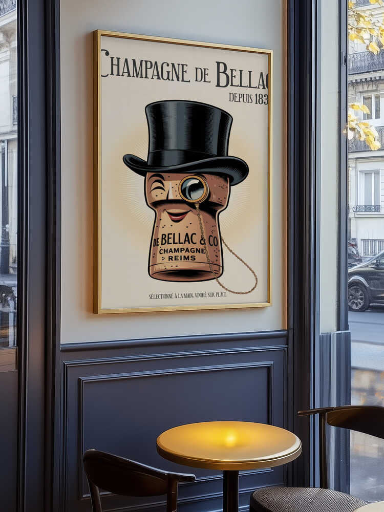 Champagne De Bellac Poster