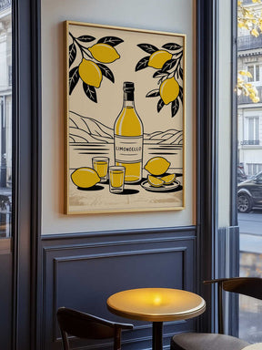 Limoncello Bottle Poster
