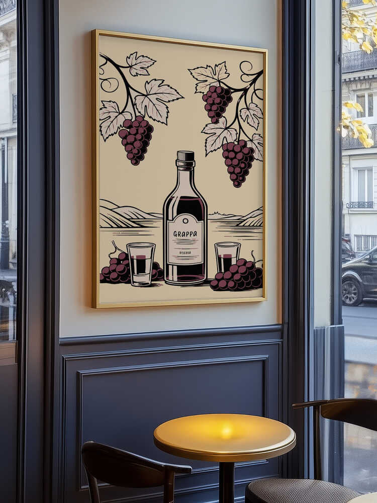 Grappa Bottle Poster