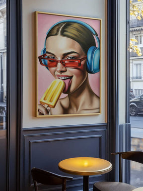Popsicle and Music Poster