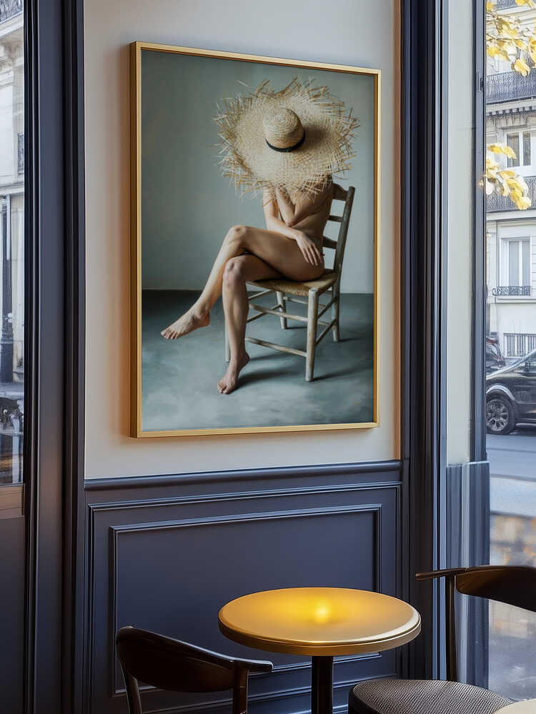 The Girl In the Straw Hat Poster