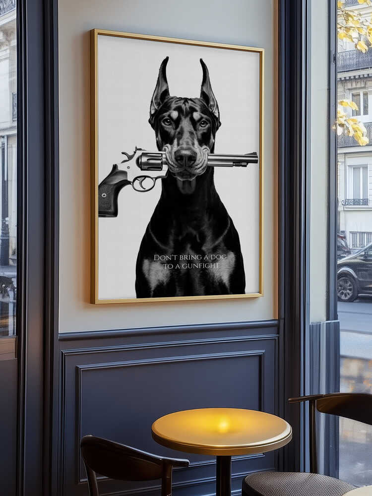 Don't Bring a Dog To a Gunfight Poster