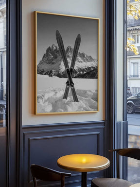 Crossed Skis Poster
