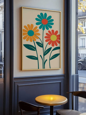Boho Flowers Series No 9 Poster