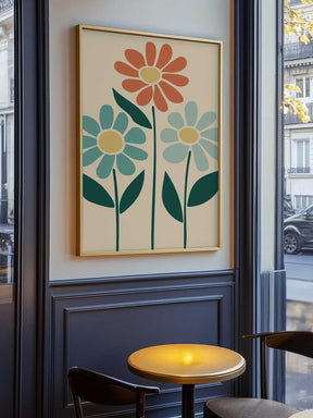 Boho Flowers Series No 6 Poster