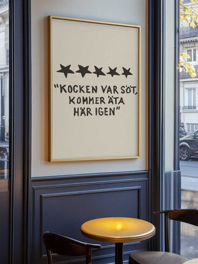 Kocken Var Söt Poster
