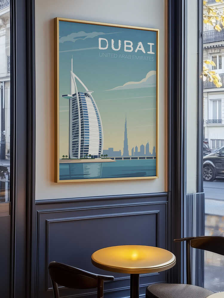 Dubai Travel Poster Poster