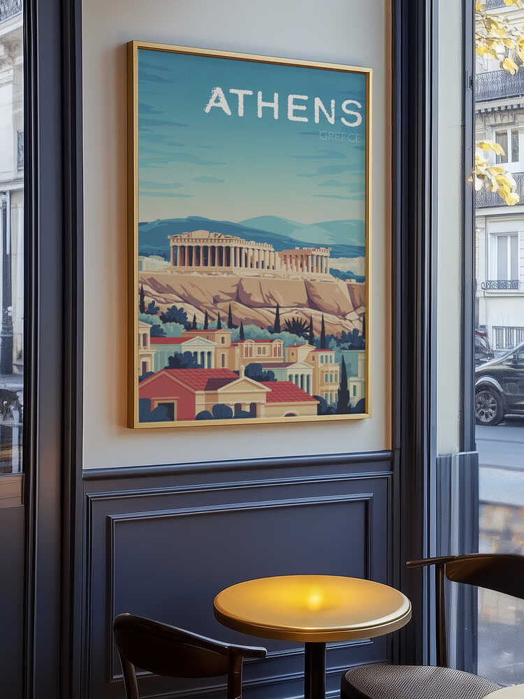 Athens Travel Poster Poster