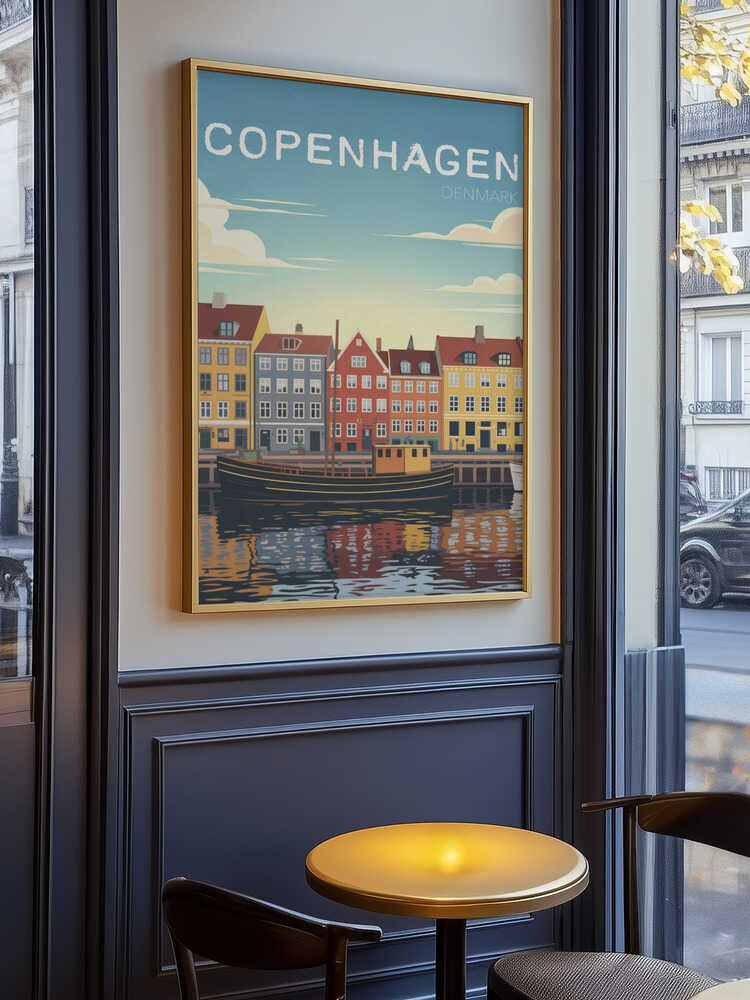 Copenhagen Travel Poster Poster