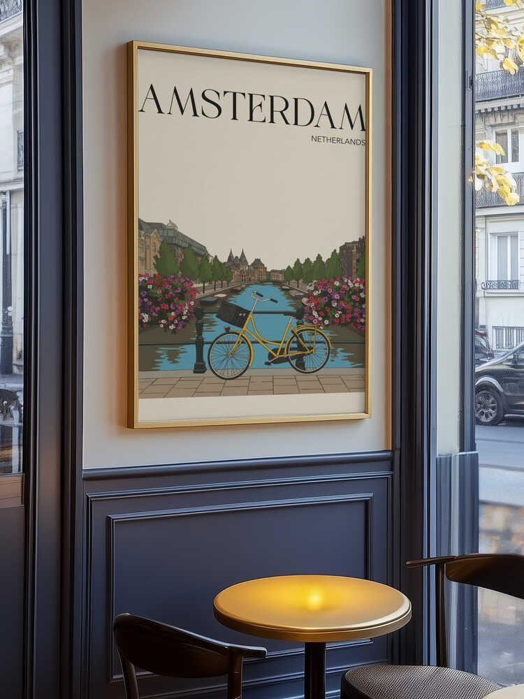 Amsterdam Travel Poster Poster