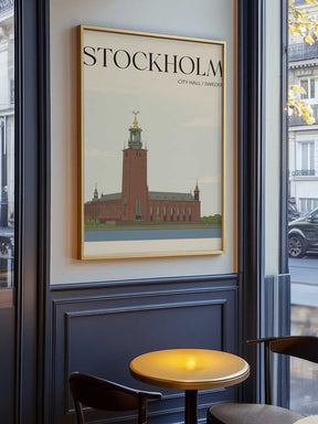 Stockholm City Hall Travel Poster Poster