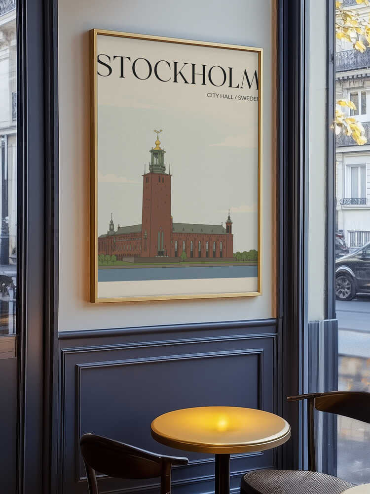Stockholm City Hall Travel Poster Poster