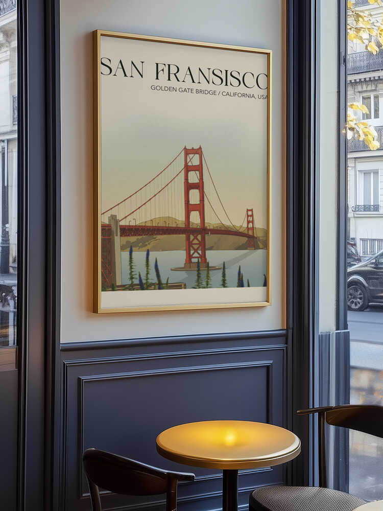 San Fransisco Travel Poster Poster