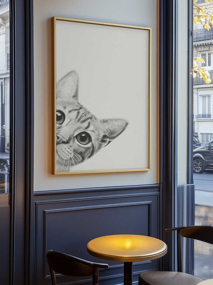 Curious Cat Poster