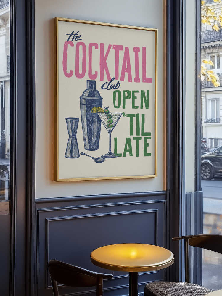 The Cocktail Club Poster