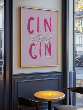 Cin Cin Pink Poster