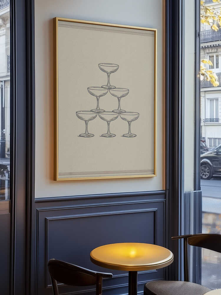 Glass Stack Poster