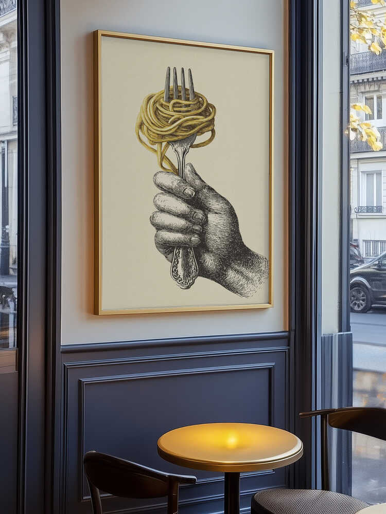 Spaghetti On a Fork Poster
