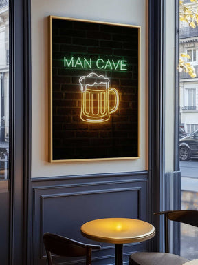 Man Cave Neon Sign No 2 Poster