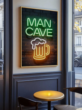 Man Cave Neon Sign No 3 Poster
