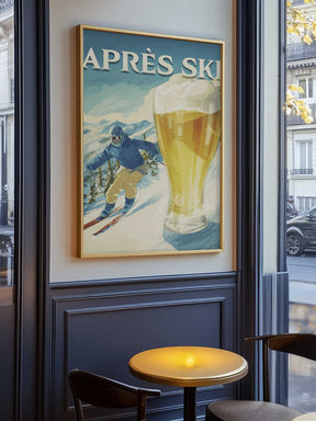 Apres Ski Retro Poster