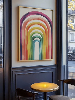 Colorful Arches Poster