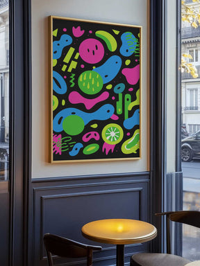Neon Chaos Poster