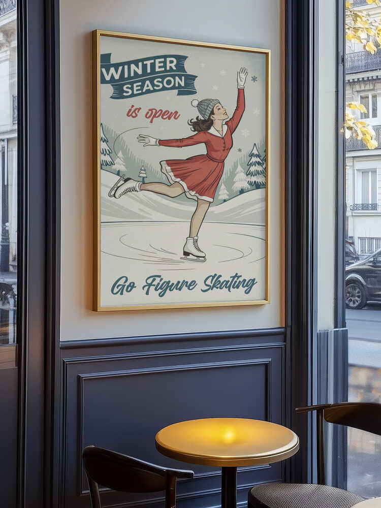 Go Figure Skating Poster