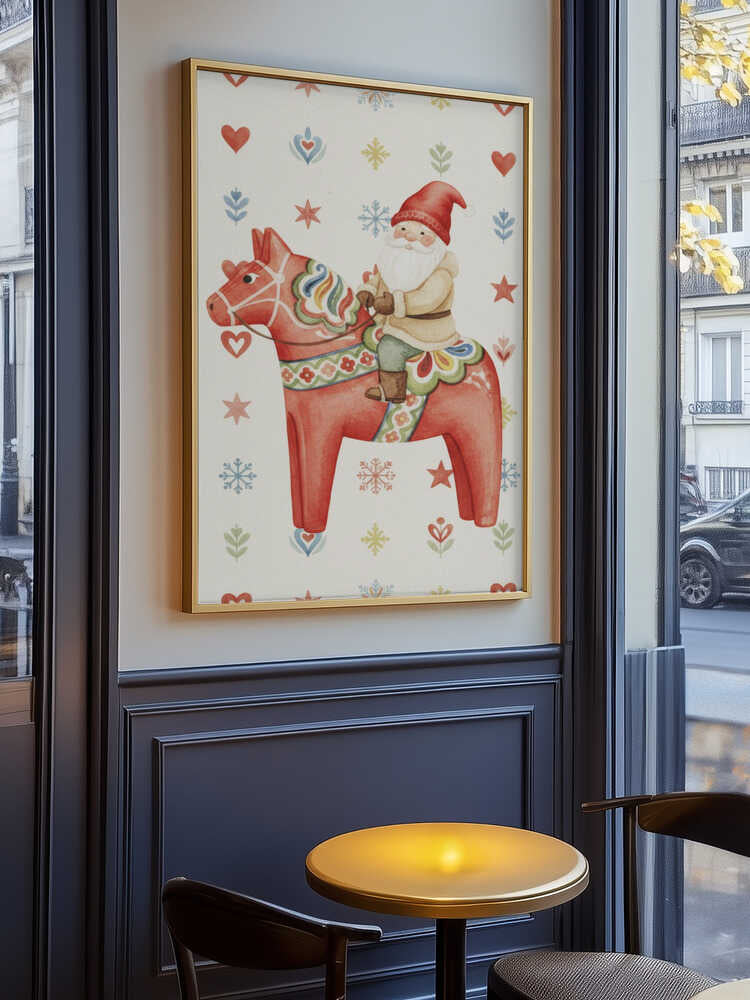 Gnome On Horse Poster