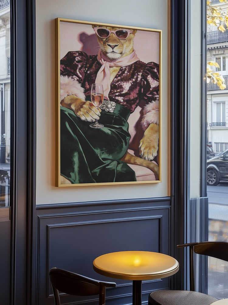 Party Lioness Poster